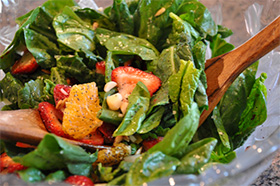 awesome spinach salad