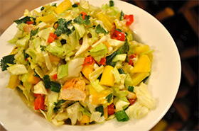 tropical chopped chicken salad