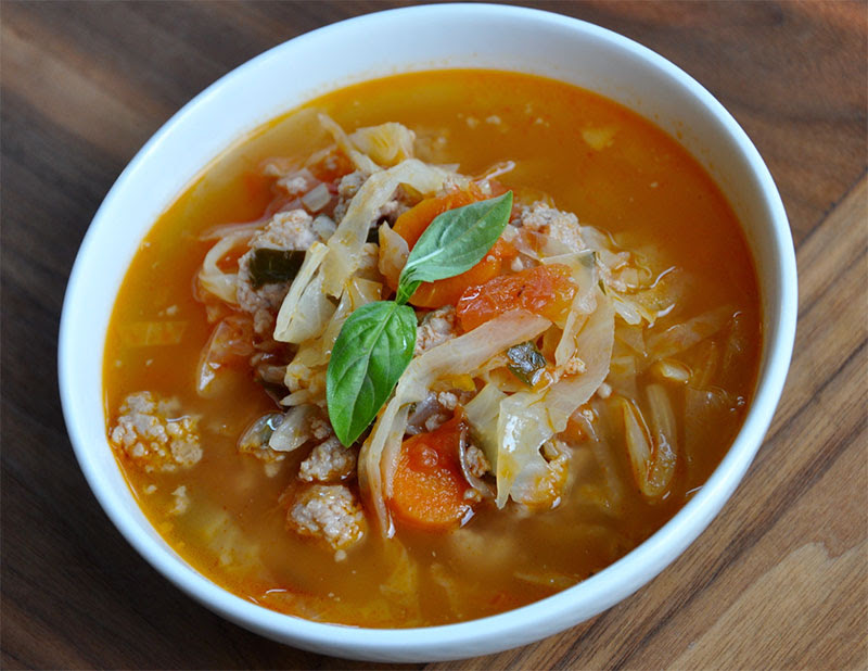 Homemade Sausage and Cabbage Soup